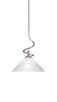 Toltec Lighting - 901-BN-2121 - One Light Mini Pendant - Capri - Brushed Nickel