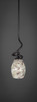 Toltec Lighting - 901-DG-5054 - One Light Mini Pendant - Capri - Dark Granite