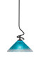 Toltec Lighting - 901-MB-448 - One Light Mini Pendant - Capri - Matte Black