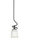 Toltec Lighting - 901-MB-460 - One Light Mini Pendant - Capri - Matte Black