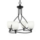 Toltec Lighting - 904-DG-615 - Four Light Chandelier - Capri - Dark Granite