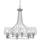 Toltec Lighting - 908-BN-210 - Eight Light Chandelier - Capri - Brushed Nickel