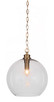 Toltec Lighting - 90-NAB-4390 - One Light Pendant - Kimbro - New Age Brass