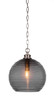 Toltec Lighting - 91-BN-5132 - One Light Pendant - Malena - Brushed Nickel