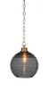 Toltec Lighting - 92-NAB-5122 - One Light Pendant - Malena - New Age Brass