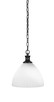 Toltec Lighting - 96-MB-4631 - One Light Pendant - Carina - Matte Black