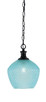 Toltec Lighting - 96-MB-4925 - One Light Pendant - Zola - Matte Black