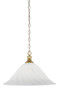 Toltec Lighting - 96-NAB-5781 - One Light Pendant - Chain - New Age Brass