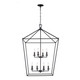 Trans Globe Imports - 10265 BK - Eight Light Chandelier - Lacey - Black Trans Globe Imports - 10265 BK - Eight Light Chandelier - Lacey - Black