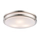 Trans Globe Imports - 10362 BN - Three Light Flush Mount - Brushed Nickel