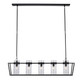 Trans Globe Imports - 11395 BK - Five Light Pendant - Nova - Black