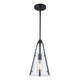 Trans Globe Imports - 11581 BK - One Light Pendant - Armani - Black