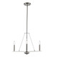 Trans Globe Imports - 11643 BN - Three Light Pendant - Linden - Brushed Nickel