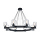 Trans Globe Imports - 11687 BK - Eight Light Chandelier - Harmony Hills - Black