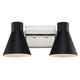 Trans Globe Imports - 22382 BK-BN - Two Light Vanity - Black / Brushed Nickel Trans Globe Imports - 22382 BK-BN - Two Light Vanity - Black / Brushed Nickel