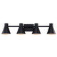 Trans Globe Imports - 22384 BK - Four Light Vanity - Black
