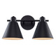 Trans Globe Imports - 22592 BK - Two Light Vanity - Black