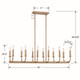Bailey 12 Light Chandelier (BAI-A2112-AG)