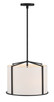Carlyn Four Light Pendant (CAR-9204-BK)