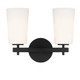 Crystorama - COL-102-BK - Two Light Wall Sconce - Colton - Black
