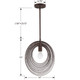 Doral One Light Pendant (DOR-B7701-FB)