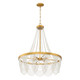 Fiona Four Light Chandelier (FIO-A9104-GA-WH)