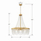 Fiona Four Light Chandelier (FIO-A9104-GA-WH)