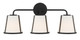 Crystorama - FUL-913-BK - Three Light Bath - Fulton - Black