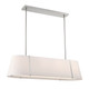 Crystorama - FUL-917-PN - Four Light Linear Chandelier - Fulton - Polished Nickel