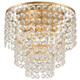 Crystorama - GAB-B7303-GA - Three Light Flush Mount - Gabrielle - Antique Gold