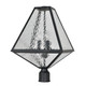 Glacier Three Light Outdoor Post Mount (GLA-9709-WT-BC)