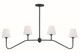 Crystorama - KEE-A3004-BF - Four Light Chandelier - Keenan - Black Forged