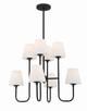 Crystorama - KEE-A3008-BF - Eight Light Chandelier - Keenan - Black Forged