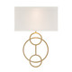 Crystorama - LRL-992-VG-WH - Two Light Wall Sconce - Laurel - Vibrant Gold