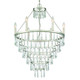 Crystorama - LUC-A9066-SA - Six Light Chandelier - Lucille - Antique Silver