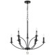 Mila Nine Light Chandelier (MIL-8009-BK)