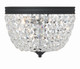 Crystorama - NOL-312-BF-CL-MWP - Two Light Flush Mount - Nola - Black Forged