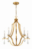 Crystorama - PER-10405-GA - Five Light Chandelier - Perry - Antique Gold
