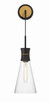 Crystorama - QUN-1501-MK-TG - One Light Wall Sconce - Quinn - Matte Black + Textured Gold
