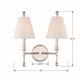 Riverdale Two Light Wall Sconce (RIV-383-PN) Riverdale Two Light Wall Sconce (RIV-383-PN)