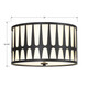 Royston Three Light Flush Mount (ROY-800-BK)