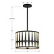Royston Three Light Pendant (ROY-803-BK)