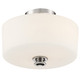 Travis Two Light Semi Flush Mount (TRA-A3302-PN)