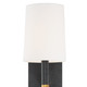 Weston One Light Wall Sconce (WES-9901-BK-GA)