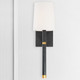 Weston One Light Wall Sconce (WES-9901-BK-GA)