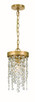 Crystorama - WIN-610-GA-CL-MWP - One Light Pendant - Winham - Antique Gold