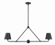 Crystorama - XAV-B9302-MK - Two Light Chandelier - Xavier - Matte Black