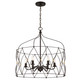 Crystorama - ZUC-A9035-EB-GA - Six Light Chandelier - Zucca - English Bronze + Antique Gold