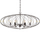 Crystorama - ZUC-A9036-EB-GA - Six Light Chandelier - Zucca - English Bronze + Antique Gold
