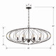 Zucca Six Light Chandelier (ZUC-A9036-EB-GA)